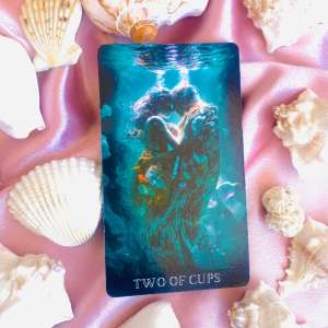 Mlad Mesec u Blizancima tarot Dvojka pehara