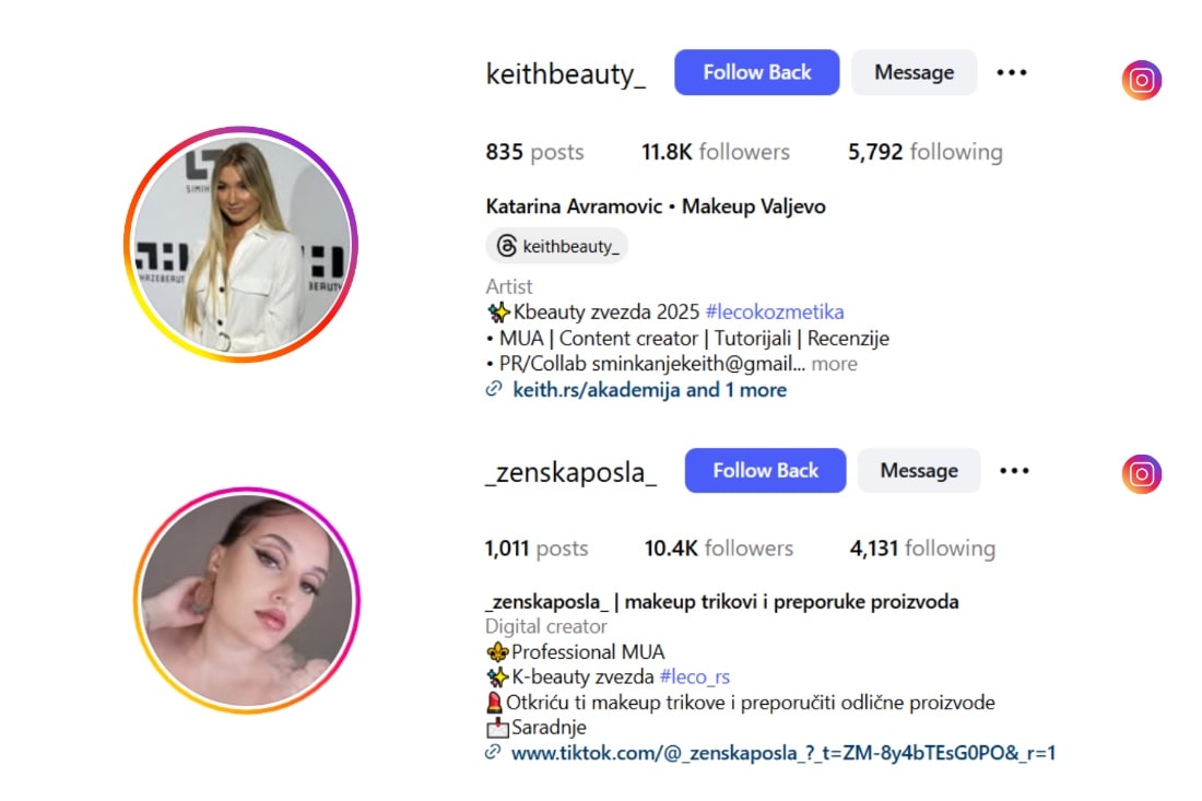 k-beauty zvezda influenserke 2025 instagram