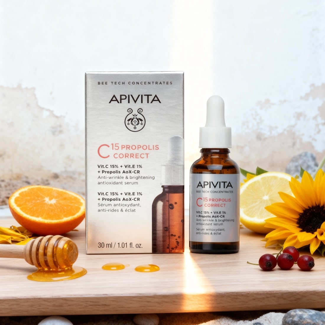 apivita beetech koncentrati serum c15 propolis