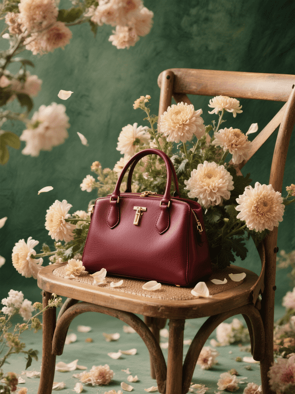 Burgundy torba