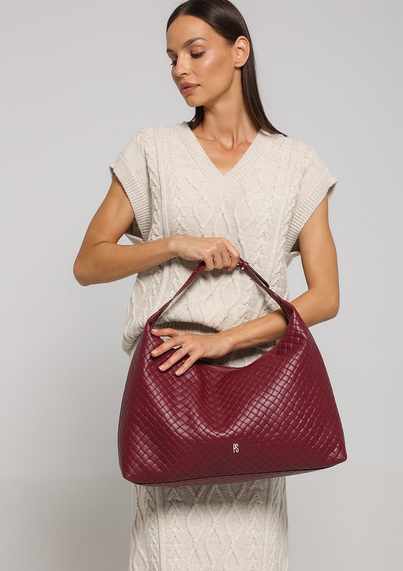 Burgundy torba