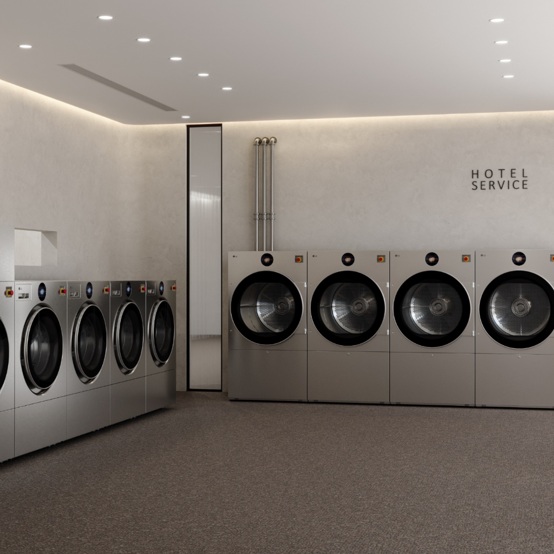 LG Professional Laundry, vešeraj